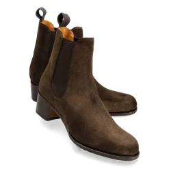Women's Chelsea Boots|High Heel Boots|Carmina WOMEN CHELSEA BOOTS 1426 PERLA BROWN