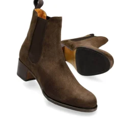 Women's Chelsea Boots|High Heel Boots|Carmina WOMEN CHELSEA BOOTS 1426 PERLA BROWN