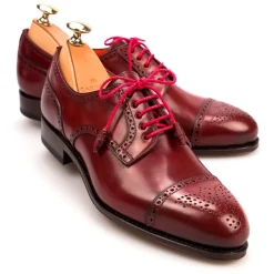 Women Cordovan|Cap-Toe Derby|Carmina WOMEN CORDOVAN SHOES 1547 MADISON RUBI