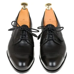 High Heel Derby|Cap-Toe Derby|Carmina WOMEN DERBY SHOES 1831 MADISON BLACK