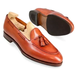 Tassel Loafers|Carmina WOMEN TASSEL LOAFERS 1640 DRAC TANNED(POMPEIFINISH)