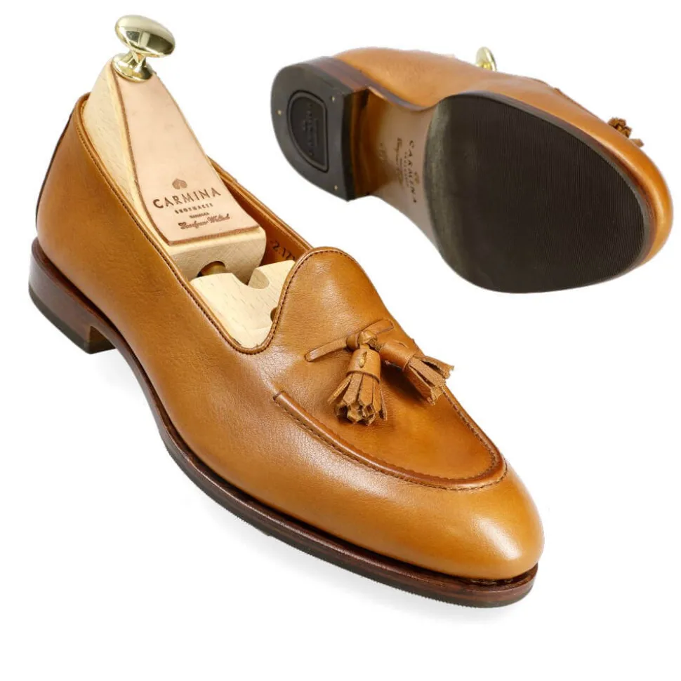 Tassel Loafers|Carmina WOMEN TASSEL LOAFERS 1842 DRAC TANNED