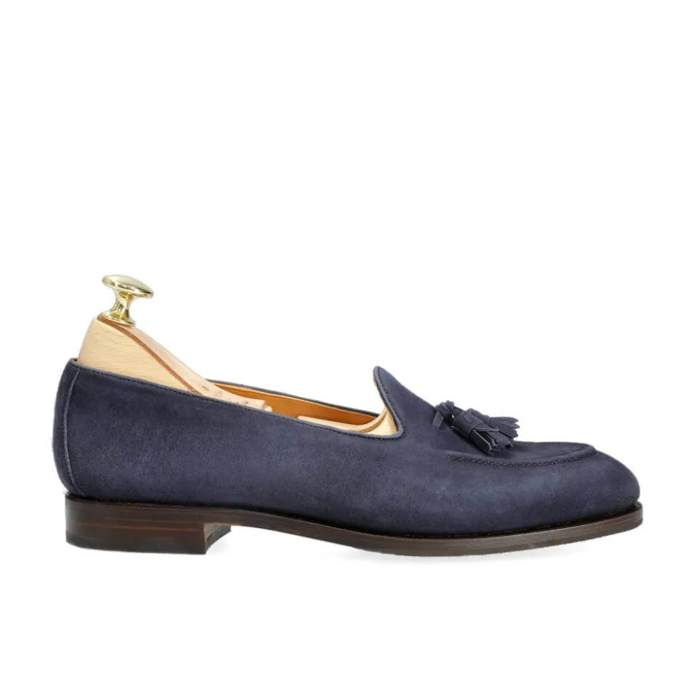 Tassel Loafers|Carmina WOMEN TASSEL LOAFERS 1842 DRAC NAVY