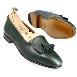 Tassel Loafers|Carmina WOMEN TASSEL LOAFERS 1953 HILLS GREEN
