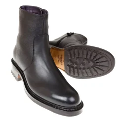 Work Boots|Carmina WOMEN ZIP BOOTS 1853 OSCARIA BLACK