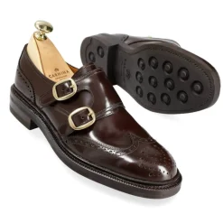 Double Monk Strap|Carmina WOMENS DOUBLE MONK STRAP LIMITED EDITION 1850 OSCARIA DARKBROWN