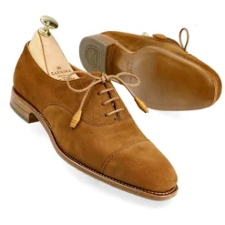Cap-Toe Oxford|Carmina WOMEN'S OXFORD SHOES 1201 HILLS TOBACCO