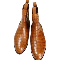 Alligator Shoes|Chelsea Boots|Carmina ALLIGATOR CHELSEA BOOTS 80186 INCA TANNED