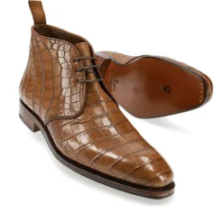 Alligator Shoes|Chukka & Desert Boots|Carmina ALLIGATOR CHUKKA BOOTS 10027 RAIN TANNED