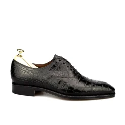 Alligator Shoes|Cap Toe Oxfords|Carmina ALLIGATORE OXFORDS 80212 RAIN
