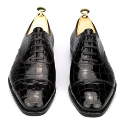 Alligator Shoes|Cap Toe Oxfords|Carmina ALLIGATORE OXFORDS 80212 RAIN