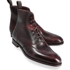 Wingtip Boots|Carmina BALMORAL BOOTS WITH WINGTIP 80556 SINEU BURGUNDY