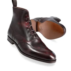 Wingtip Boots|Carmina BALMORAL BOOTS WITH WINGTIP 80556 SINEU BURGUNDY