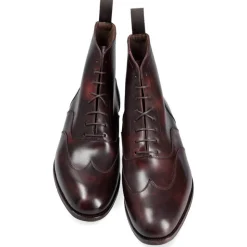 Wingtip Boots|Carmina BALMORAL BOOTS WITH WINGTIP 80556 SINEU BURGUNDY