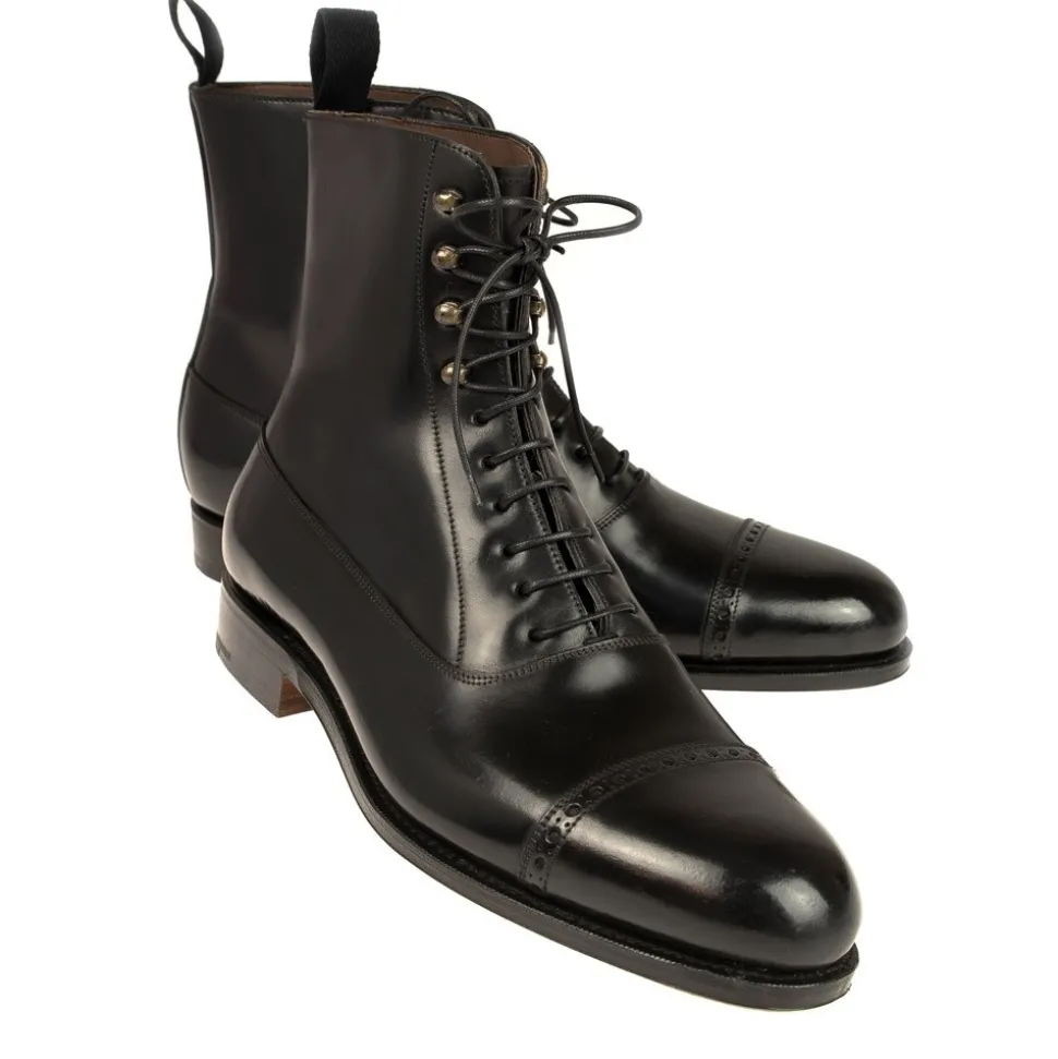 Balmoral Boots|Cordovan Boots|Carmina BALMORAL CORDOVAN BOOTS 80092 FOREST BLACK