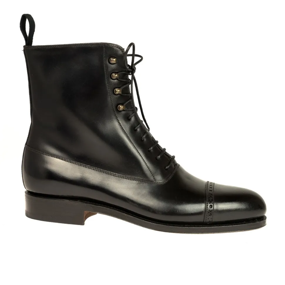 Balmoral Boots|Cordovan Boots|Carmina BALMORAL CORDOVAN BOOTS 80092 FOREST BLACK