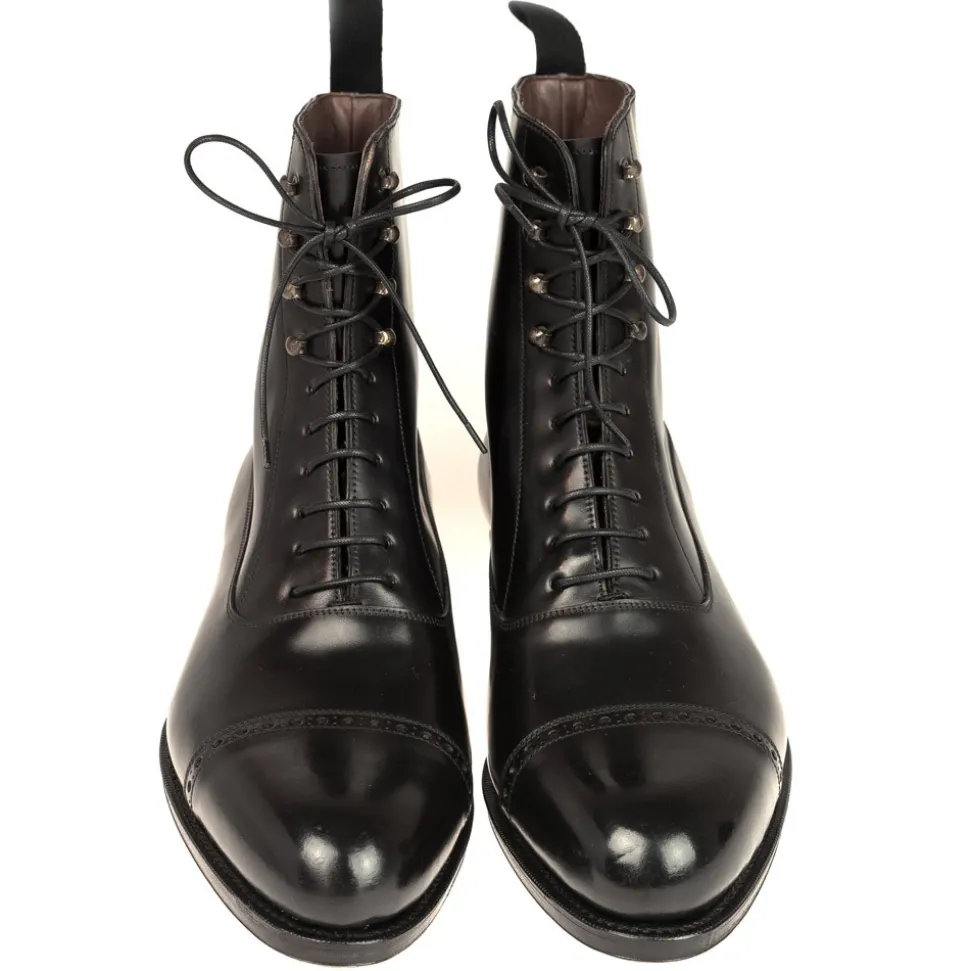 Balmoral Boots|Cordovan Boots|Carmina BALMORAL CORDOVAN BOOTS 80092 FOREST BLACK