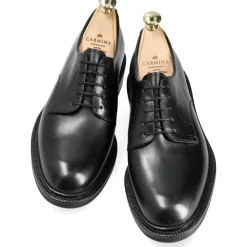 Plain Toe Blucher / Ptb|Carmina DERBY SHOES 80927 CALVIA BLACK