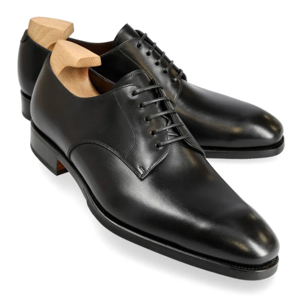 Plain Toe Blucher / Ptb|Carmina DERBY SHOES 80449 RAIN BLACK