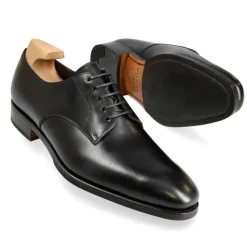 Plain Toe Blucher / Ptb|Carmina DERBY SHOES 80449 RAIN BLACK