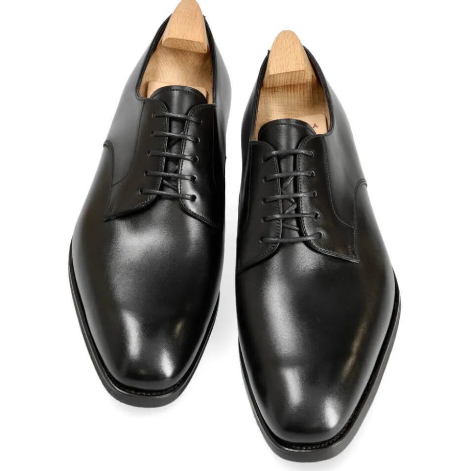 Plain Toe Blucher / Ptb|Carmina DERBY SHOES 80449 RAIN BLACK