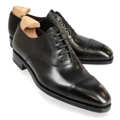 Cap Toe Oxfords|Carmina DRESS OXFORDS SHOES 80386 RAIN EEE BLACK