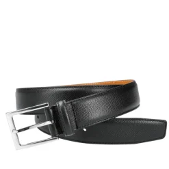 Men's Belts|Carmina GRAIN BELT BLACK