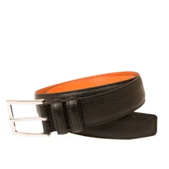 Men's Belts|Carmina KARAGRAIN BELT BLACK