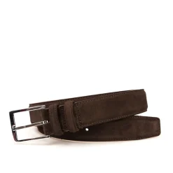 Men's Belts|Carmina SUEDE BELT BROWN