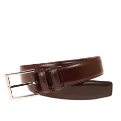 Men's Belts|Carmina CORDOVAN BELT BURGUNDY