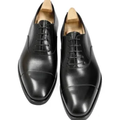 Cap Toe Oxfords|Carmina CAP TOE OXFORD SHOES 80386 RAIN BLACK