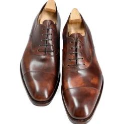 Cap Toe Oxfords|Carmina CAP TOE OXFORD SHOES 80386 RAIN BROWN