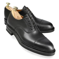 Cap Toe Oxfords|Carmina CAP TOE OXFORDS 732 FOREST BLACK