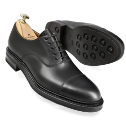 Cap Toe Oxfords|Carmina CAP TOE OXFORDS 732 FOREST BLACK