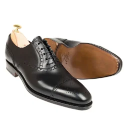 Cap Toe Oxfords|Carmina CAP TOE OXFORDS 10051 RAIN BLACK