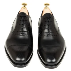 Cap Toe Oxfords|Carmina CAP TOE OXFORDS 10051 RAIN BLACK