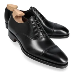 Cap Toe Oxfords|Carmina CAP TOE OXFORDS 80201 RAIN BLACK
