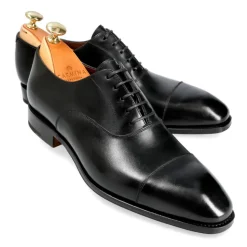 Cap Toe Oxfords|Carmina CAP TOE OXFORDS 80236 SIMPSON BLACK