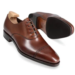 Cap Toe Oxfords|Carmina CAPTOE OXFORD SHOES 80201 RAIN BROWN