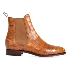 Alligator Shoes|Women's Chelsea Boots|Carmina CHELSEA BOOTS 1118 MADISON TANNED