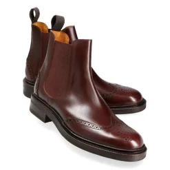 Women's Chelsea Boots|Carmina CHELSEA BOOTS 1665 OSCARIA BURGUNDY