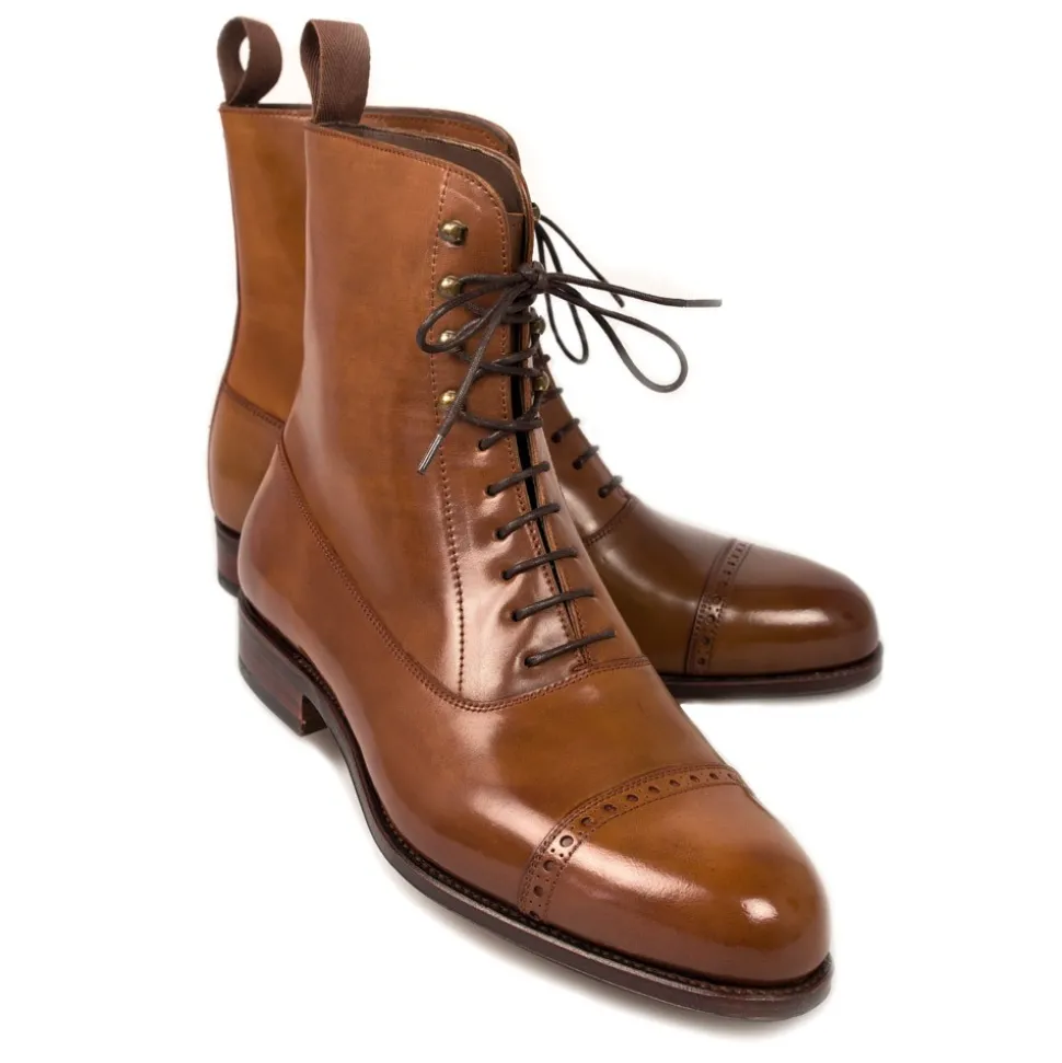 Balmoral Boots|Cordovan Boots|Carmina CORDOVAN BALMORAL BOOTS 80092 FOREST