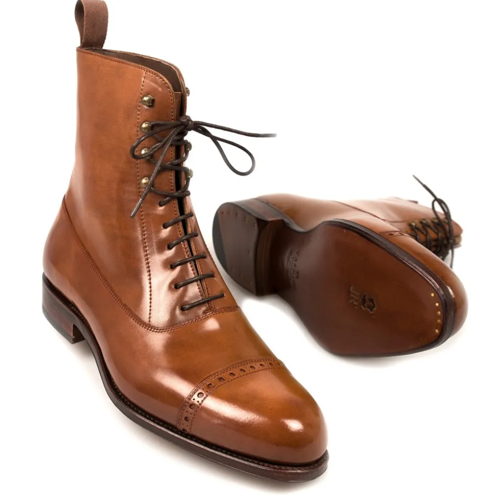 Balmoral Boots|Cordovan Boots|Carmina CORDOVAN BALMORAL BOOTS 80092 FOREST