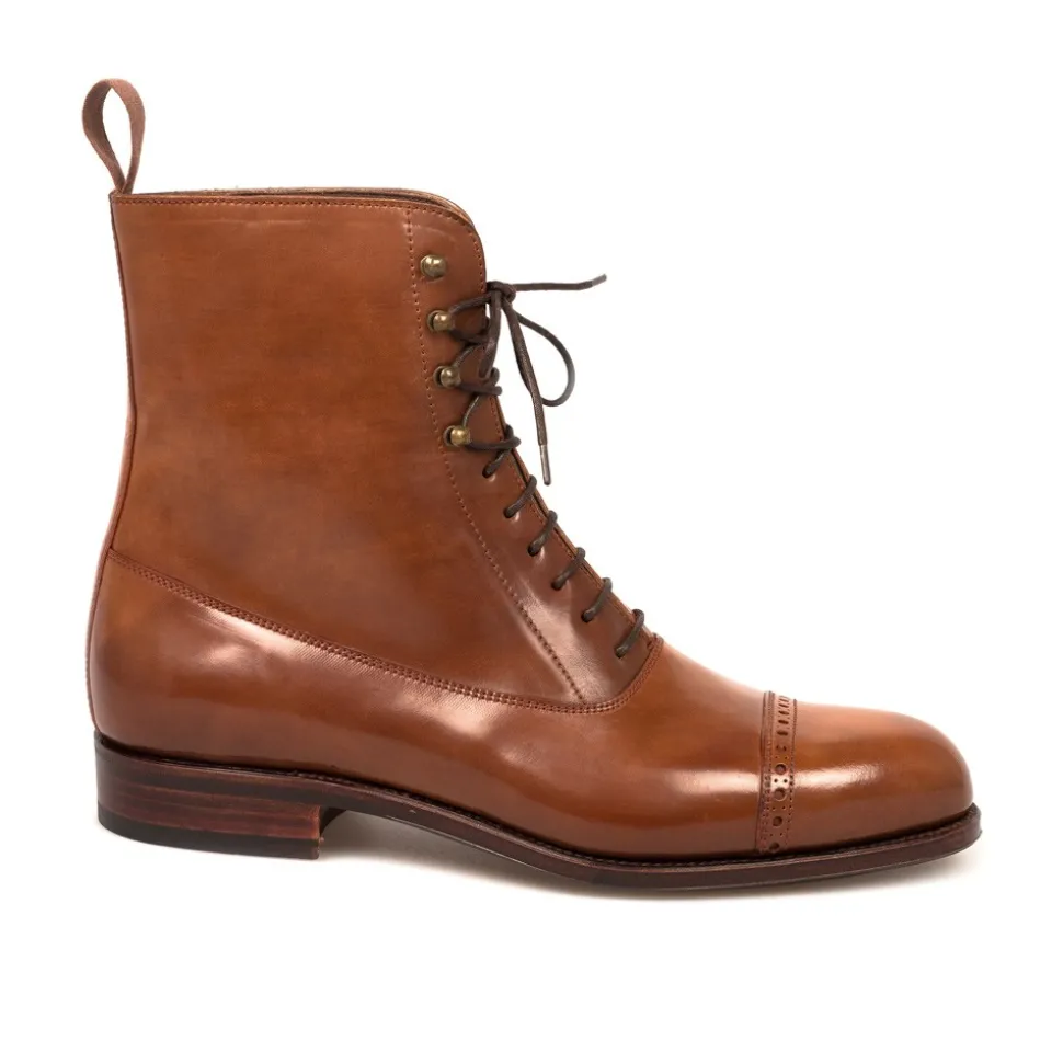 Balmoral Boots|Cordovan Boots|Carmina CORDOVAN BALMORAL BOOTS 80092 FOREST