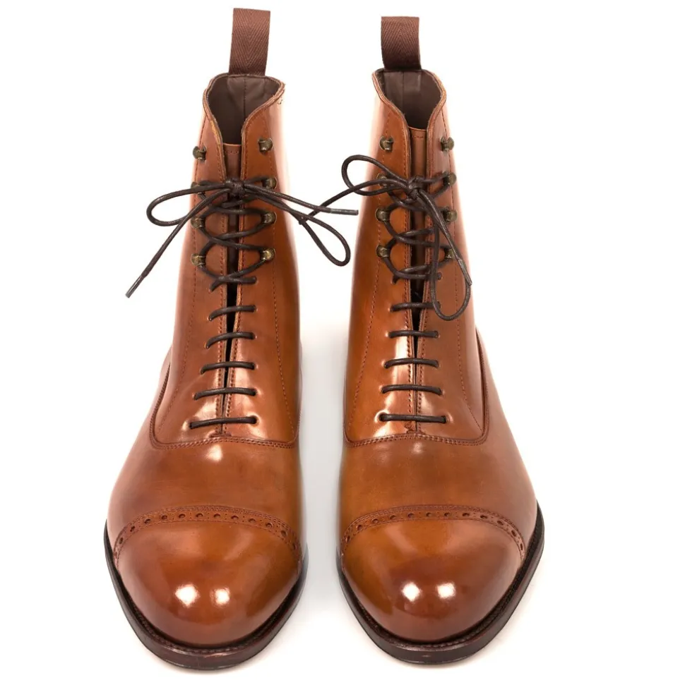 Balmoral Boots|Cordovan Boots|Carmina CORDOVAN BALMORAL BOOTS 80092 FOREST