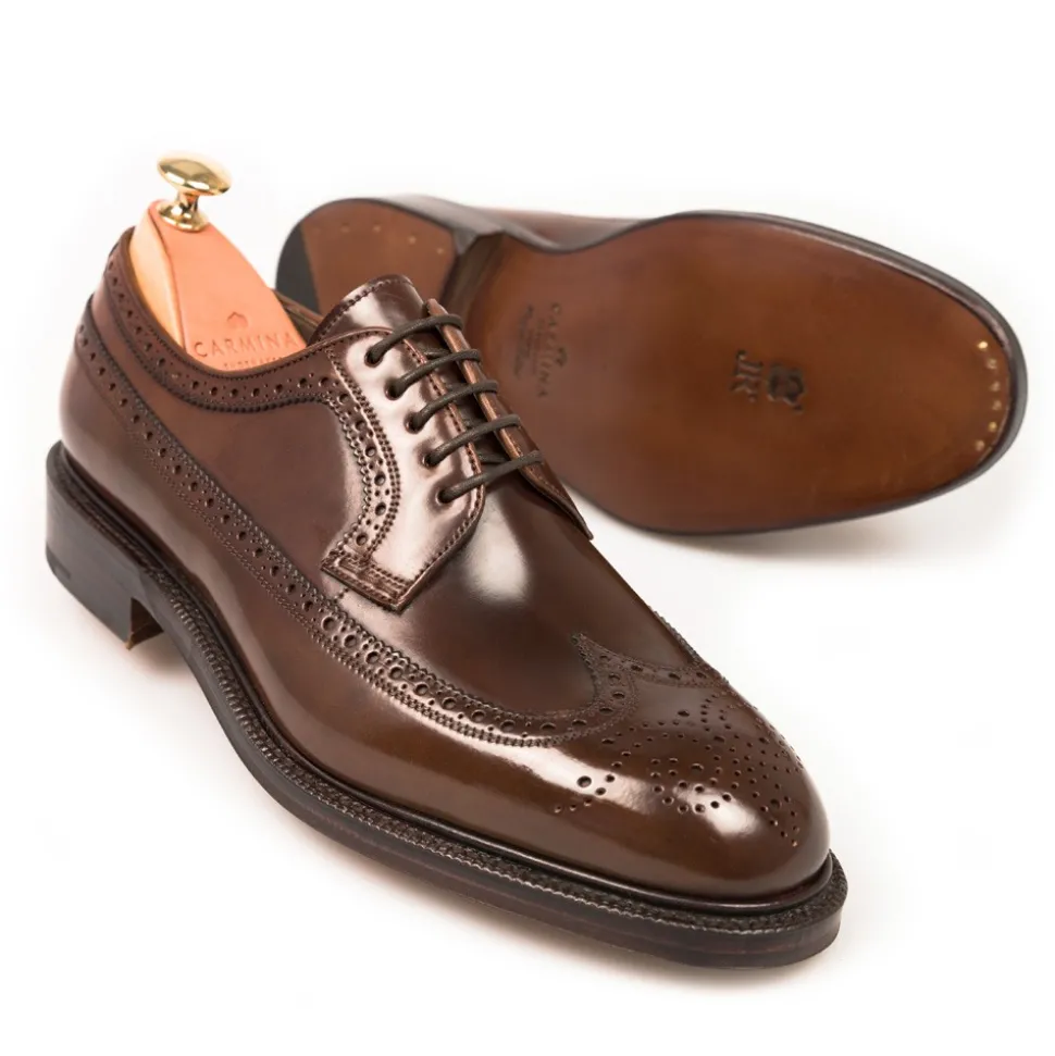 Longwing Derby|Cordovan Derby Shoes|Carmina CORDOVAN BLUCHER SHOES 532 DETROIT