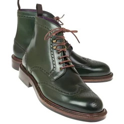 Cordovan Boots|Carmina CORDOVAN BOOTS 80277 LLUBI GREEN