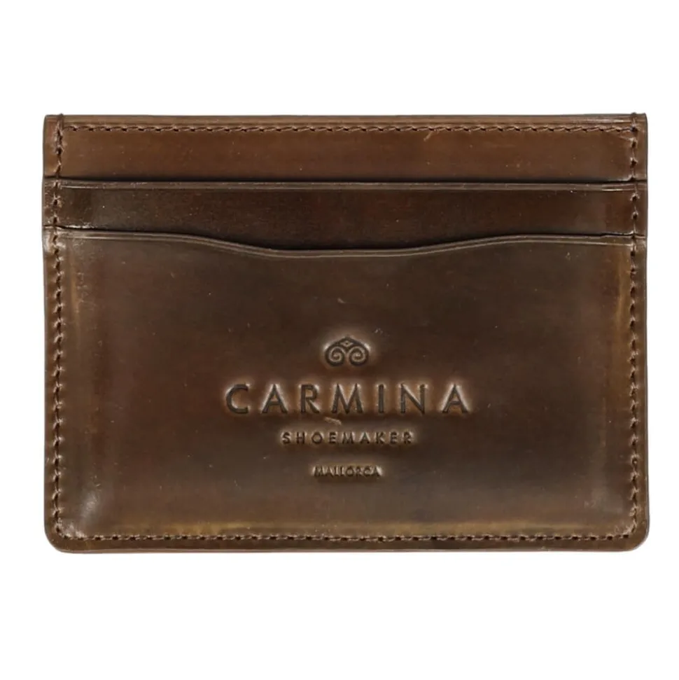 Card Holders|Card Holders|Carmina Cordovan card holder in Armagnac