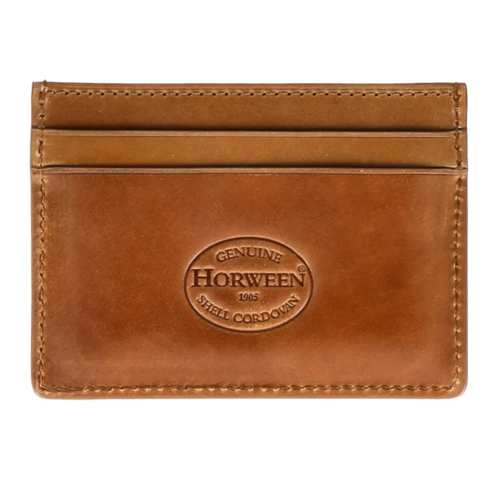Card Holders|Card Holders|Carmina CORDOVAN CARD HOLDER IN BOURBON