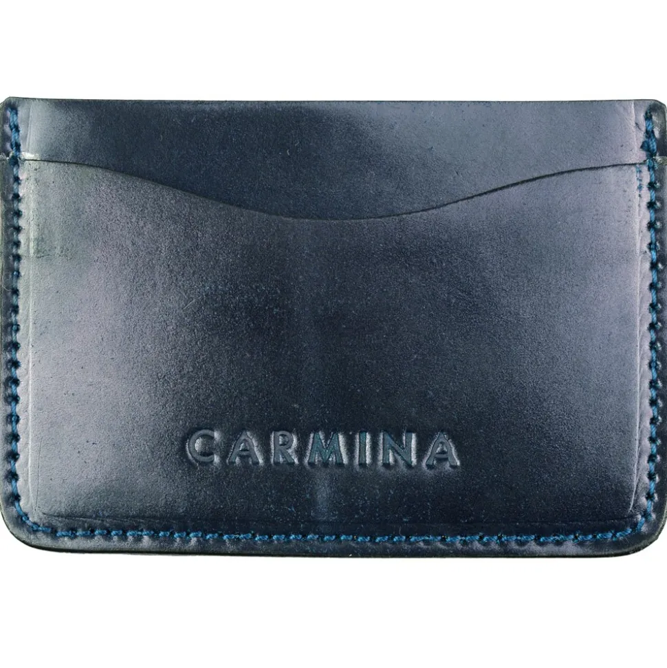 Card Holders|Card Holders|Carmina CORDOVAN CARD HOLDER IN NAVY